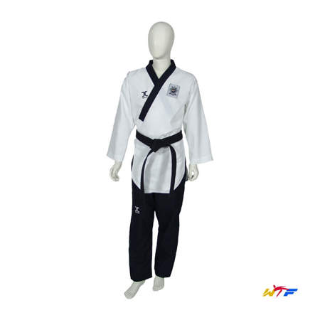 Picture of WTF dobok for forms (poomsae), DAN model intended for masters from first to sixth DAN, model for men