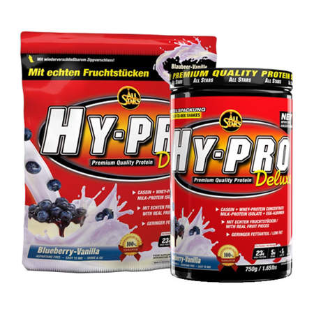 Picture of All Stars Hy-pro Deluxe 85, 4-component protein shake with real fruit pieces